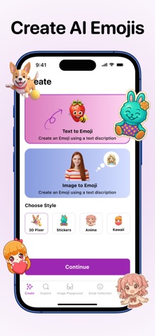EmoTalk : AI Emoji Maker iPhone screenshot