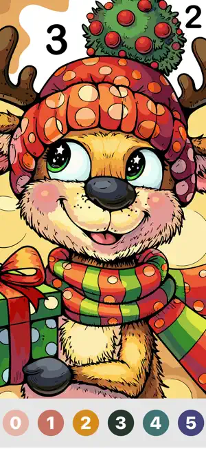 Christmas Color by Number Joy screenshot 1