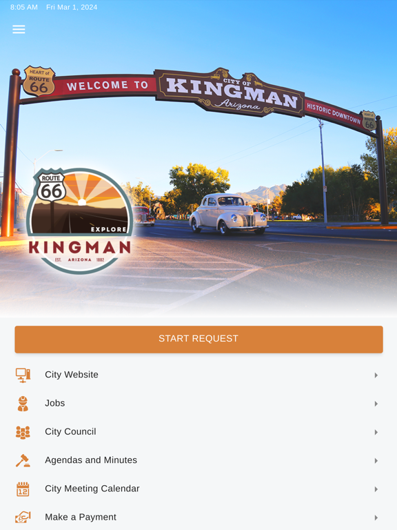 KingmanAZ Connect iPad screenshot 1 - Utilities app