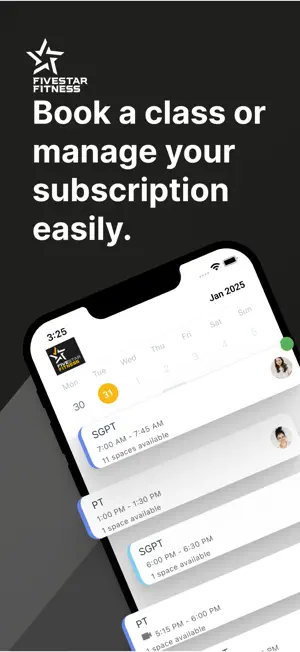 Five Star Fitness Booking screenshot 1