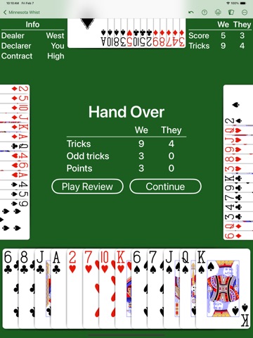 Minnesota Whist - Expert AI iPad screenshot