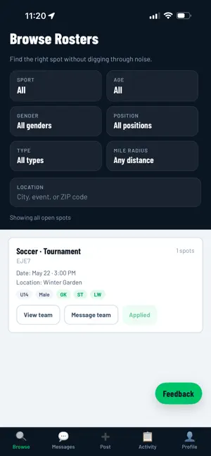 Roster.d screenshot 2