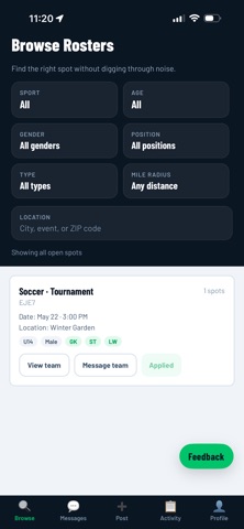Roster.d Screenshot 2 of 4