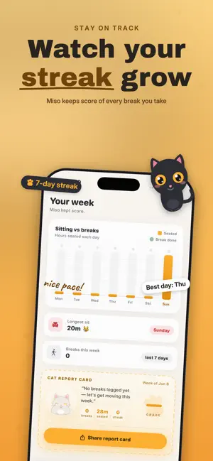 Meowve: Stand Up Reminder screenshot 2
