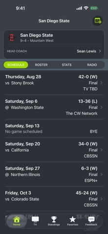 San Diego State Football App app screenshot
