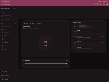QuickVibrator - Remote Sync iPad screenshot