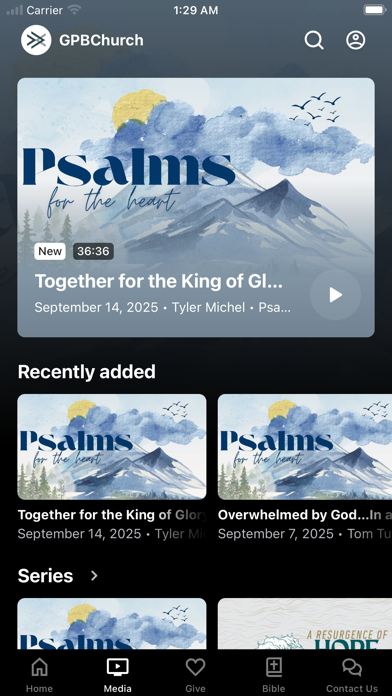Greater Portland Bible Church iPhone screenshot 2 - Education app