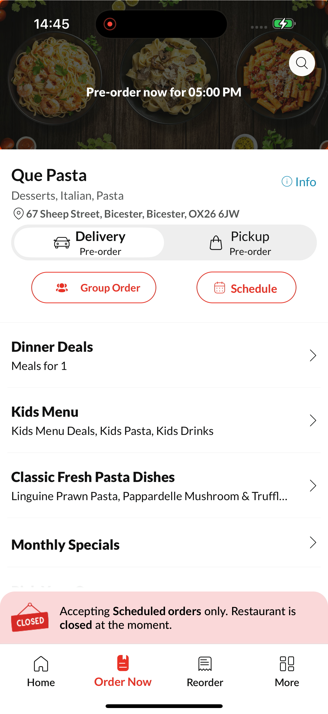 Que Pasta screenshot 2