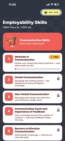 CBSE Employability Skills 10 iPhone screenshot