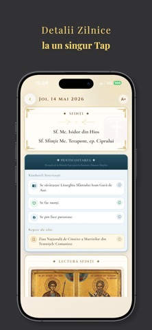 Calendar Creștin Ortodox iPhone screenshot
