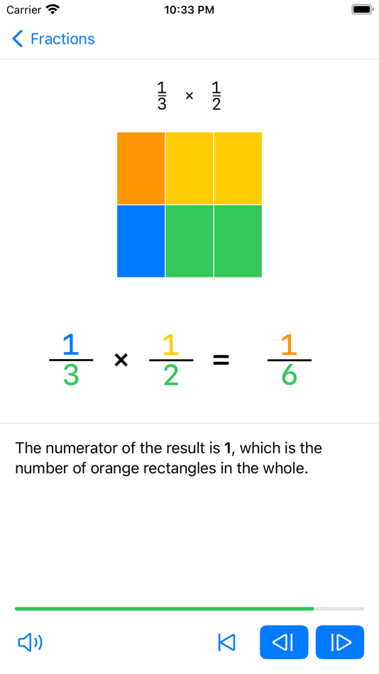#3. Fraction Steps: Learn Visually (iOS) 作者: Madiyar Aitbayev