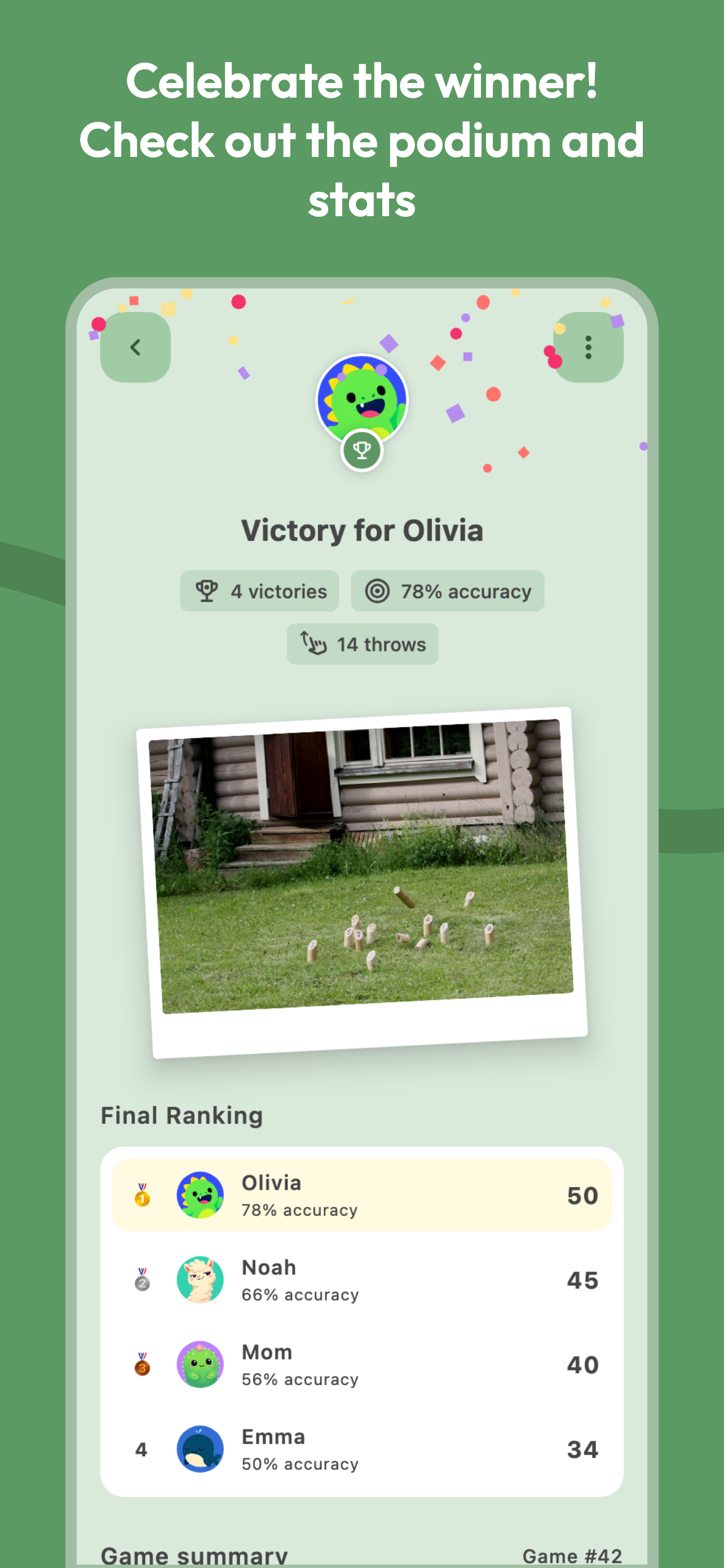 Mölkky Champion: Score Tracker screenshot 4