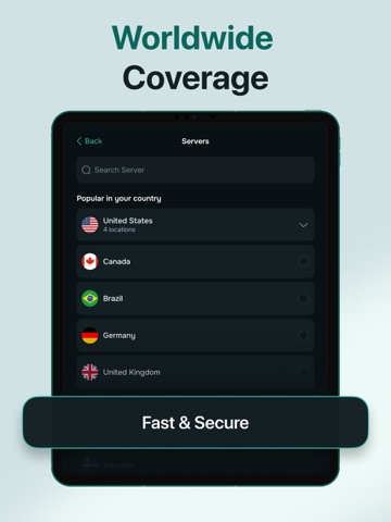 Guru VPN: Fast, Secure Proxy iPad screenshot 3