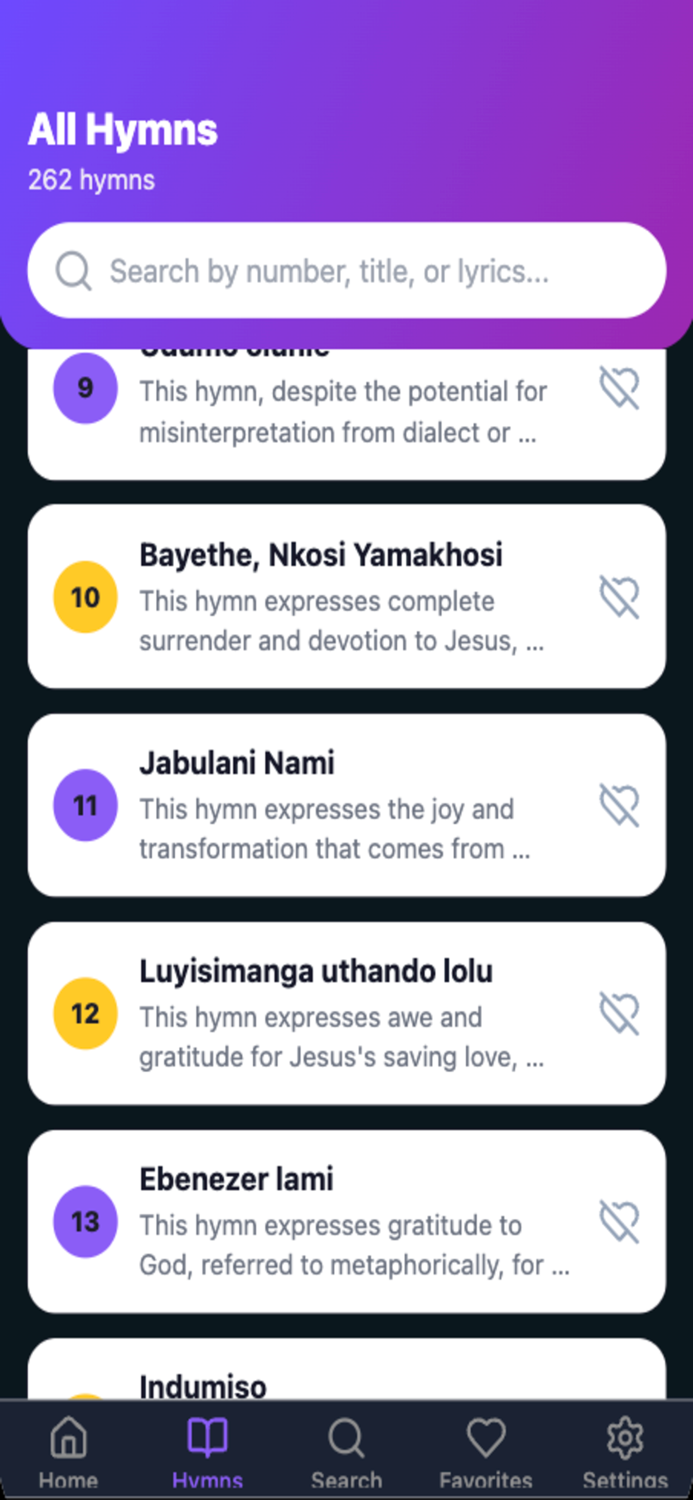 Icilongo Zulu Hymns