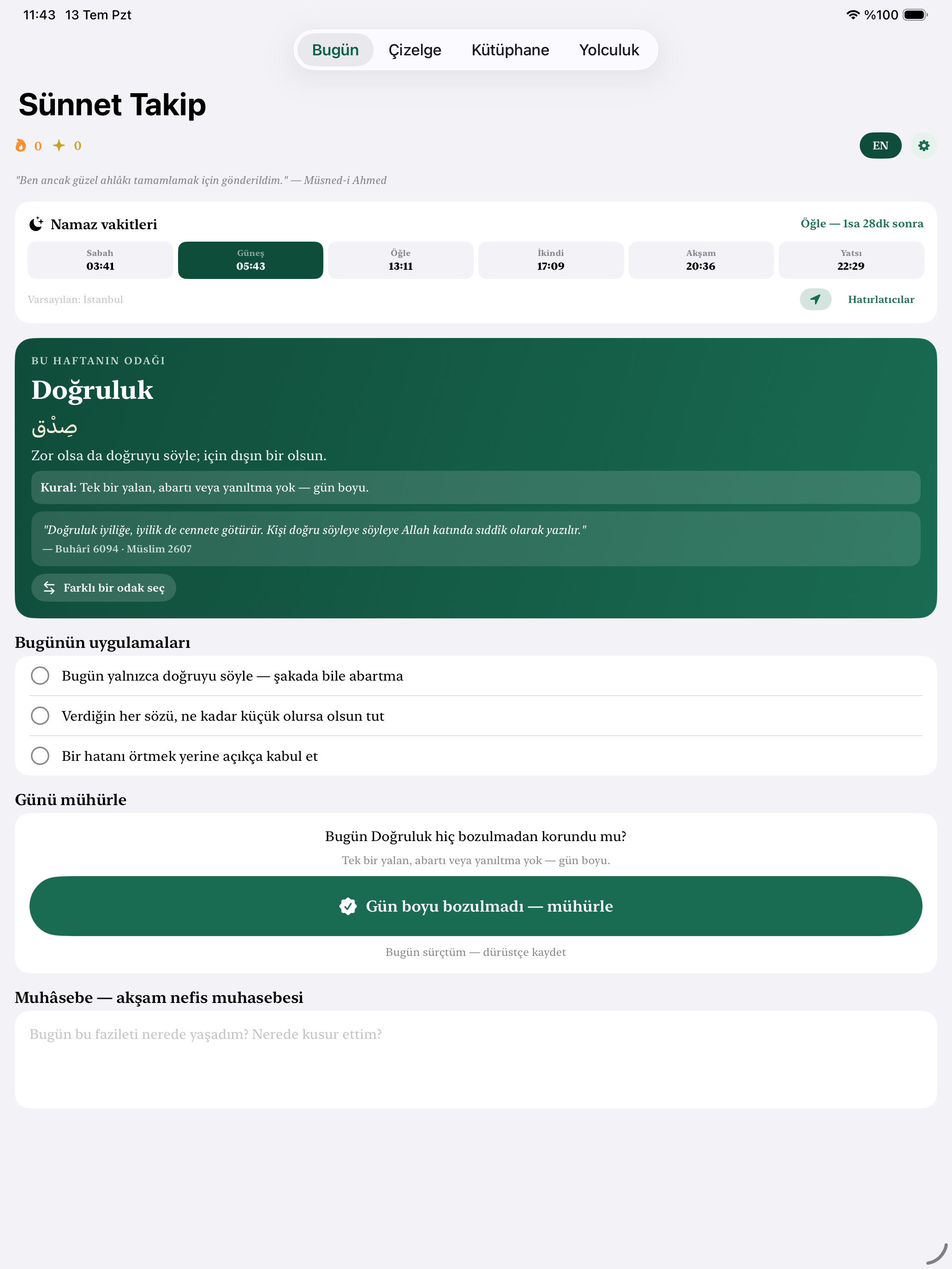 Sunnah Tracker: Sünnet Takip screenshot 6