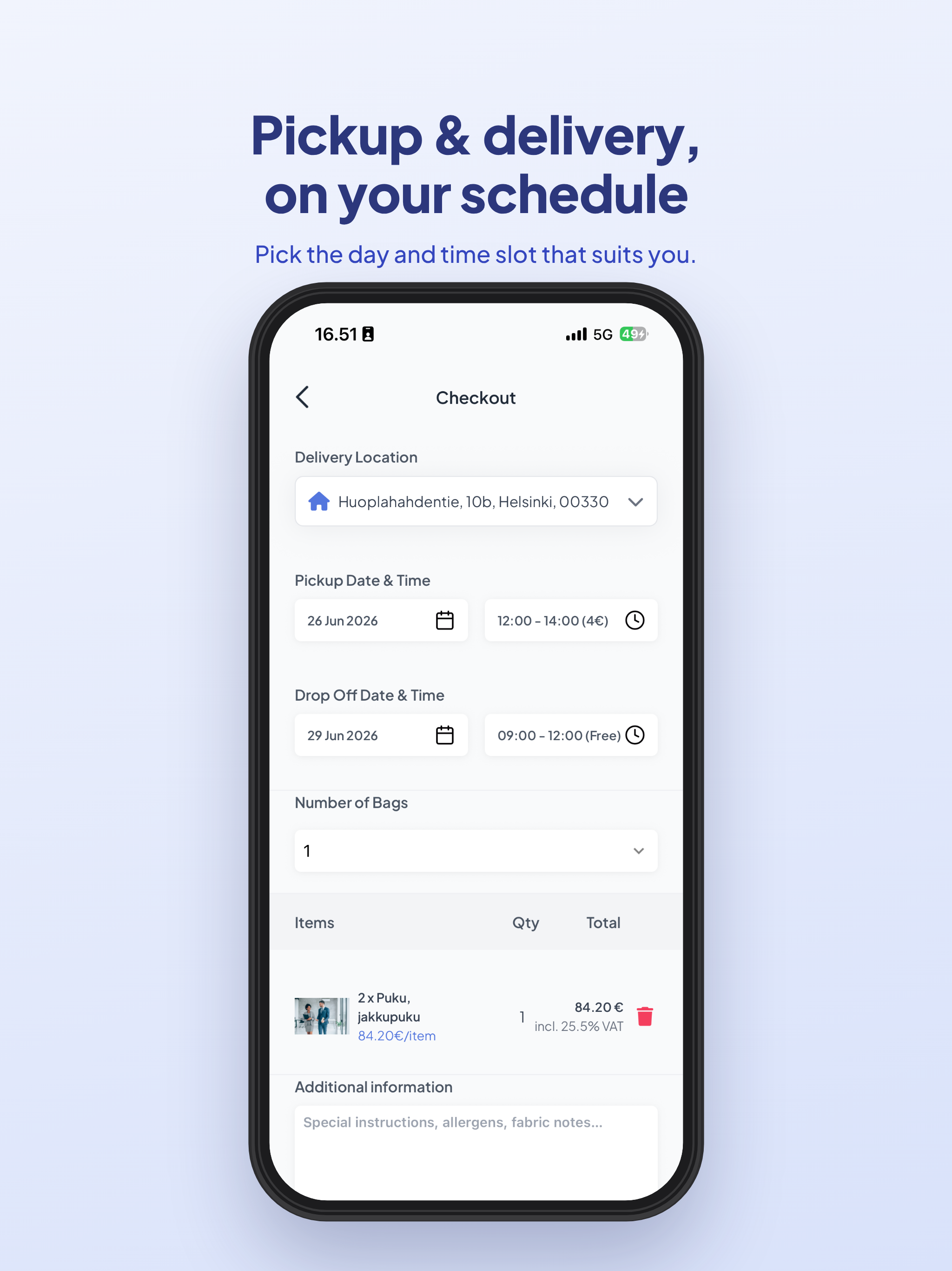 WashApp - Laundry Delivered