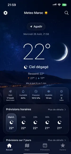Meteo Maroc screenshot 2