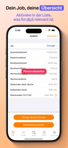 Zeiterfassung - myWork — Screenshot 7