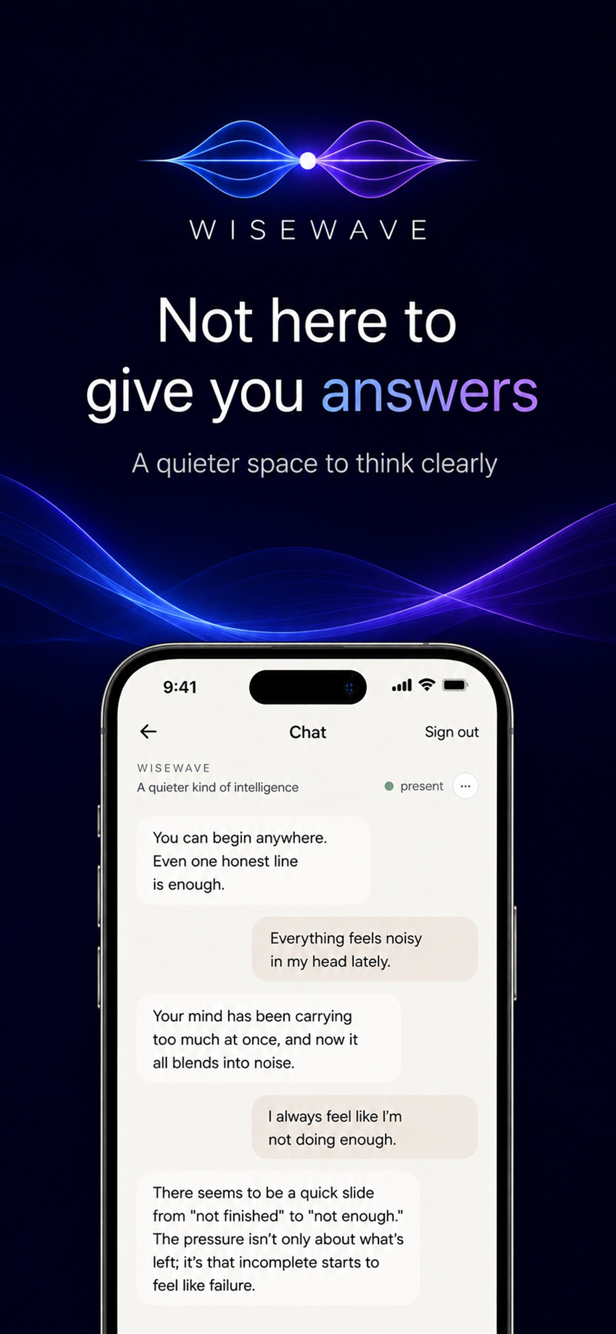 Wisewave Quiet Reflection