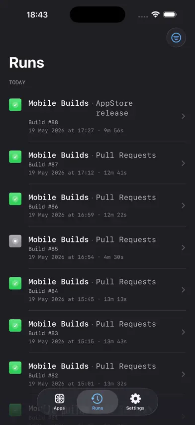 Mobile Builds screenshot 4