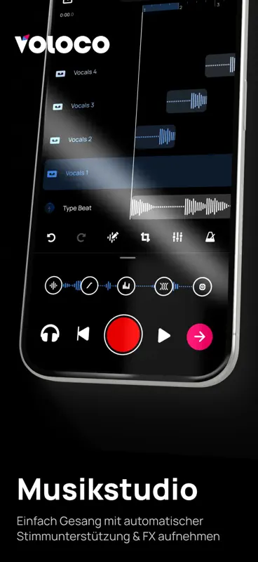Voloco: Vocal Recording Studio screenshot 1 of 10