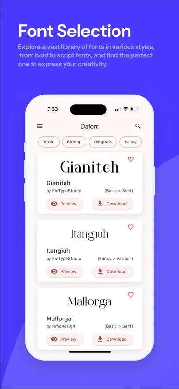 DaFonts - Fonts Downloader screenshot 1 of 8