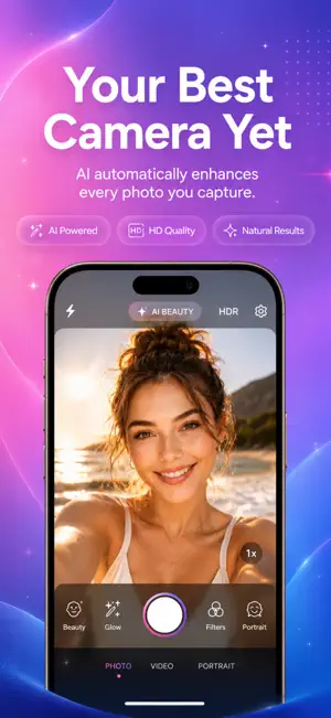 GlowUp AI Camera+ screenshot 1
