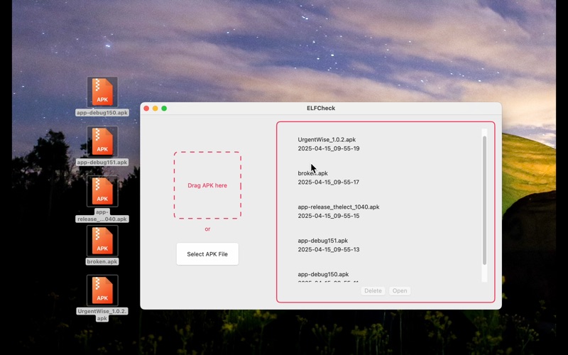 App screenshot