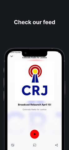 Radio for Justice iPhone screenshot