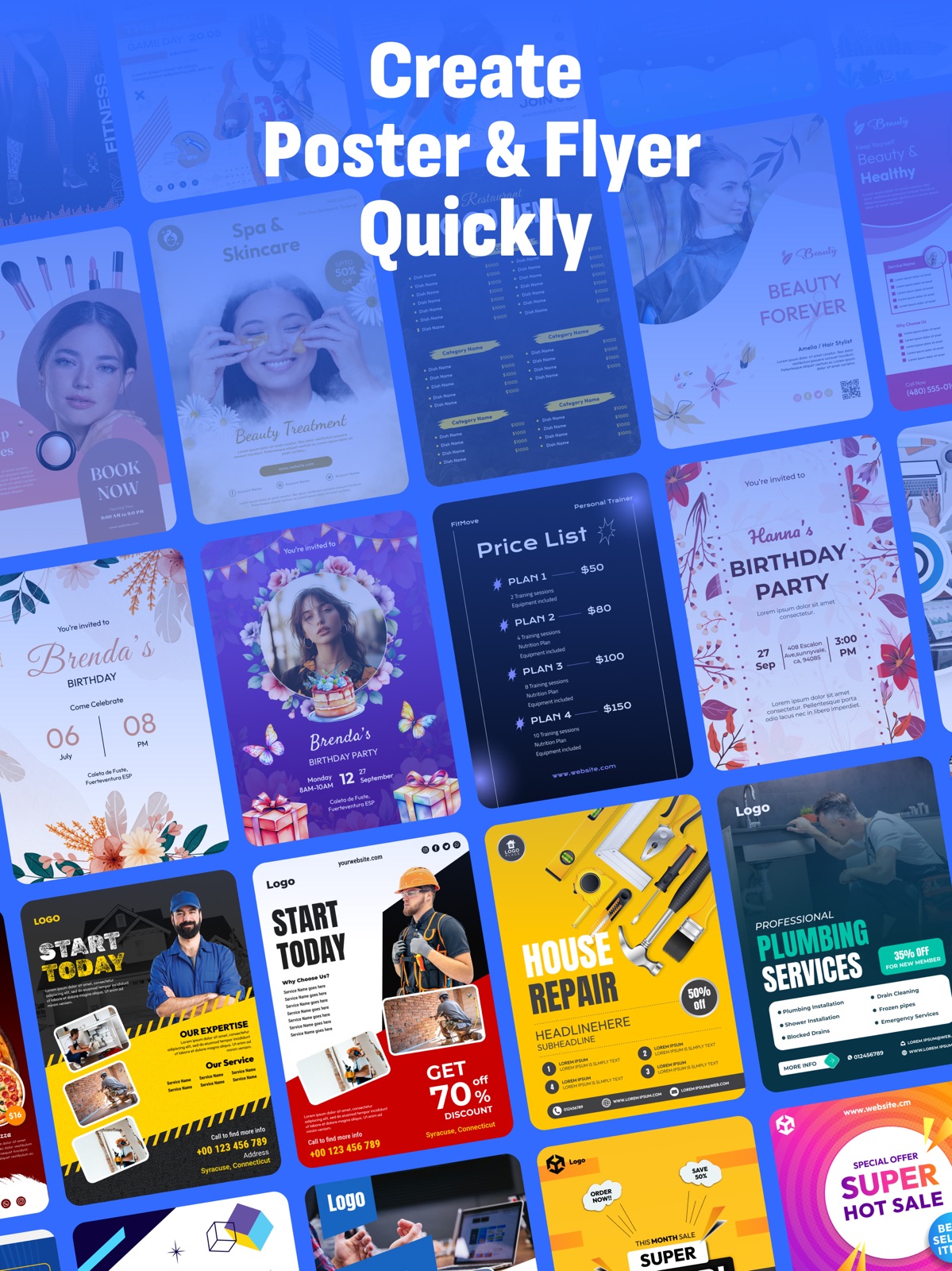 Poster Maker: Flyer Maker AI ipad screenshot 3