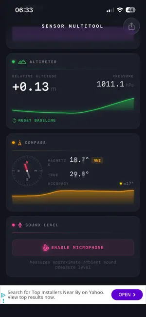 Sensor Multitool screenshot 2