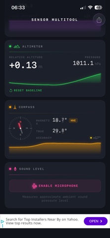 Sensor Multitool screenshot