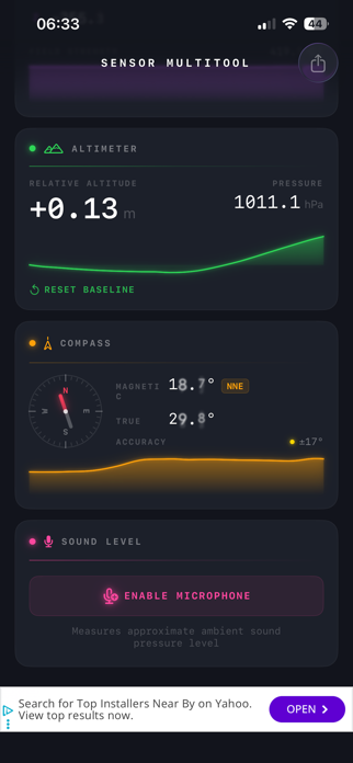 Sensor Multitool Screenshot 2 of 2