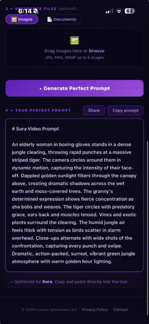 Perfect Prompt AI screenshot 1