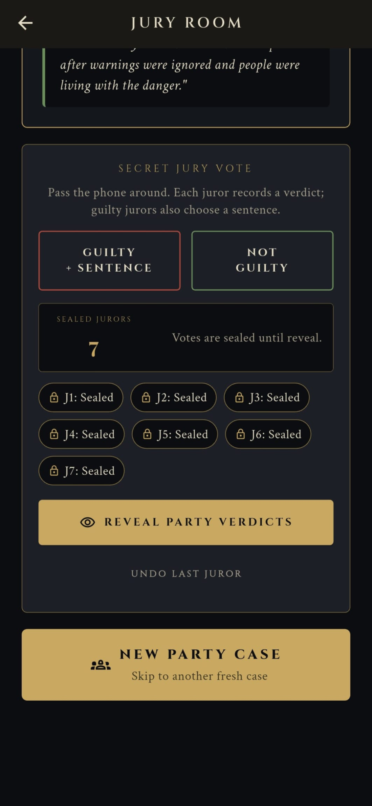 Your Honor: Judge Simulator
