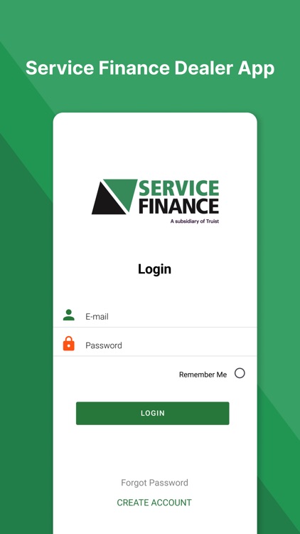 Service Finance Dealer App