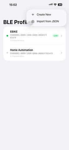 BLE Simulator GATT Screenshot 5 of 6