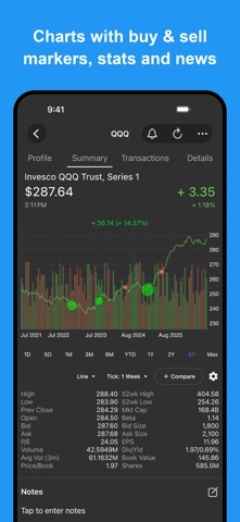 My Stocks Portfolio & Market iPhone screenshot