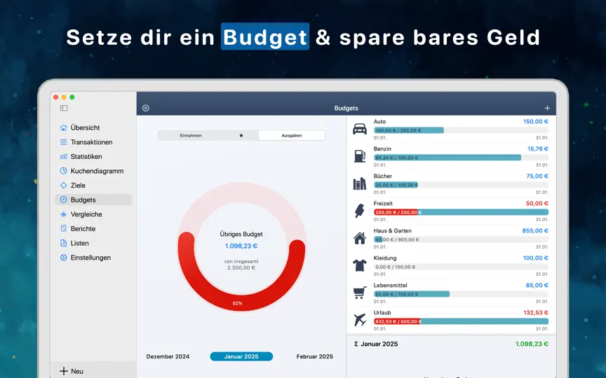 Screenshot von MoneyStats Pro auf dem iPhone 3