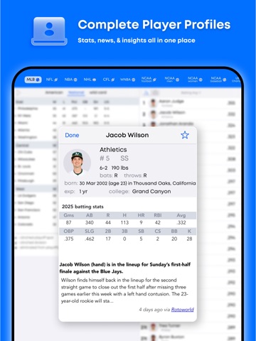 Sports Alerts iPad screenshot