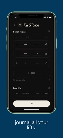 Boost - Minimal Workout Log Screenshot 1 of 3