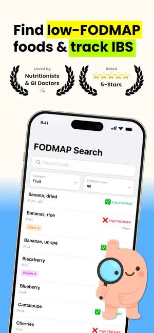 Low FODMAP Diet, IBS - Tummy screenshot 1