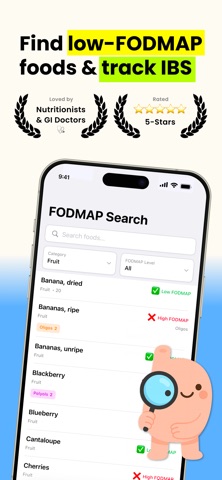 Low FODMAP Diet, IBS - Tummy screenshot
