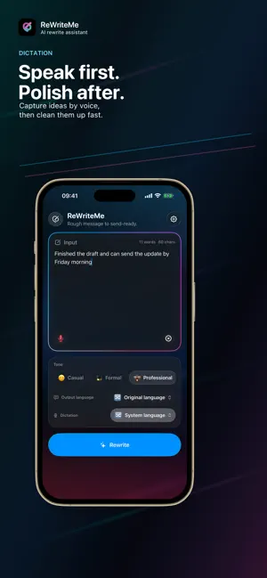 ReWriteMe: AI Writer screenshot 3
