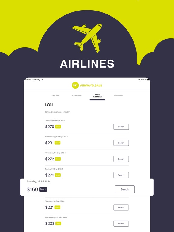 Screenshot #6 pour Billets d'avion — Airways.Sale