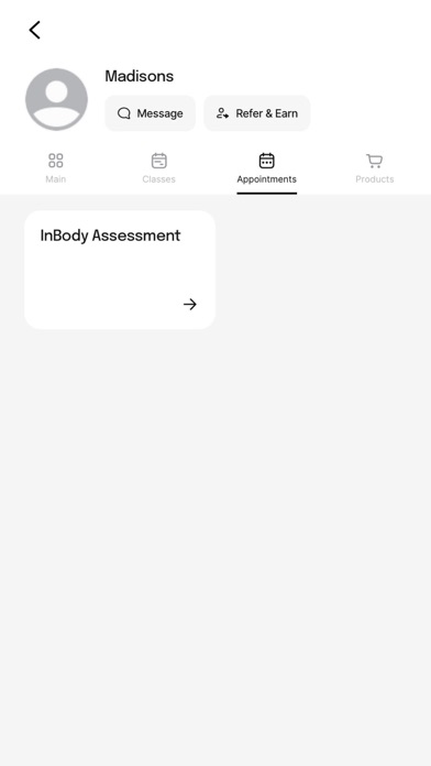 Madisons Fitness Screenshot