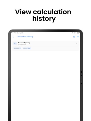 TradieCalc iPad screenshot
