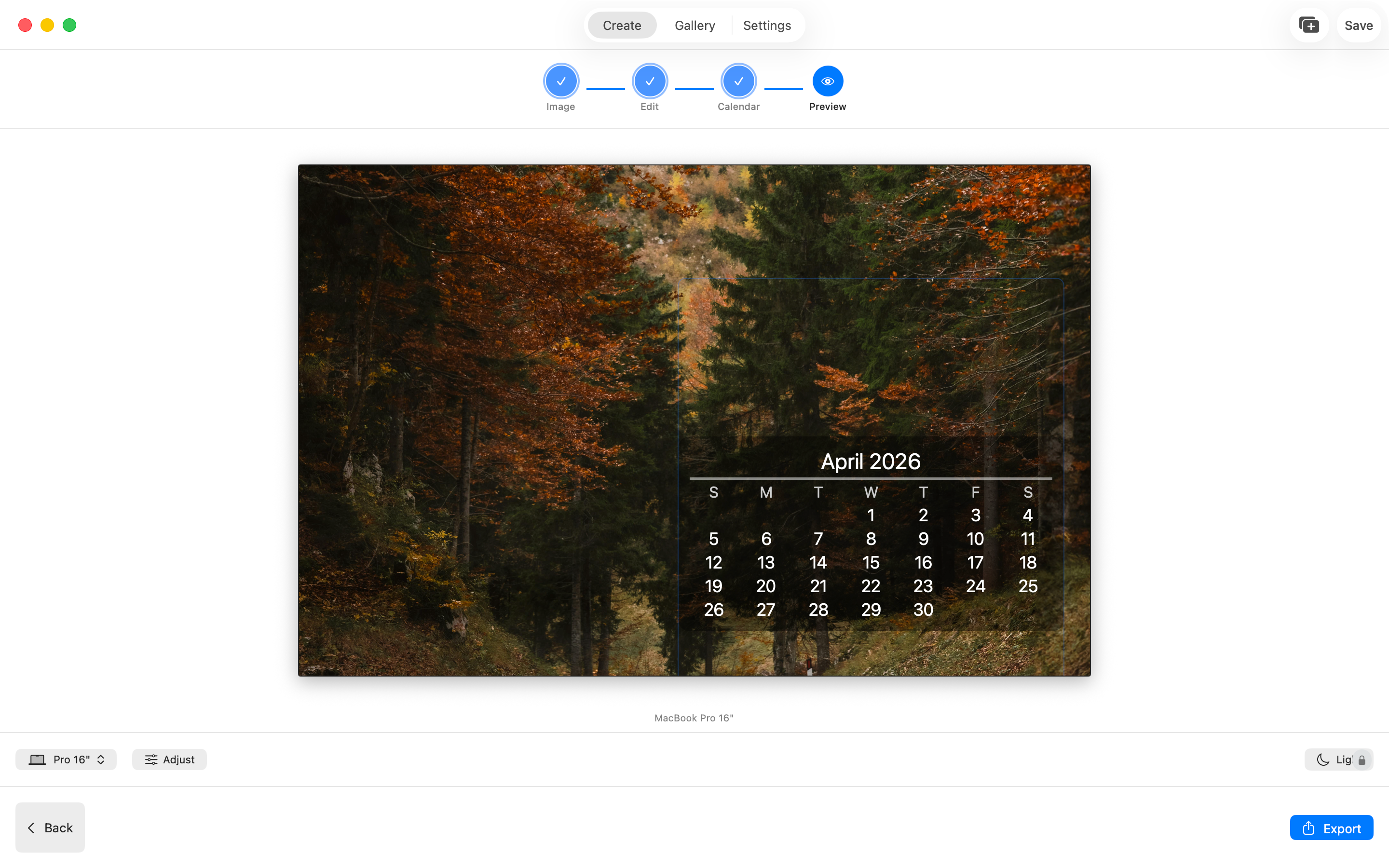 WidgeOne: Calendar Wallpapers
