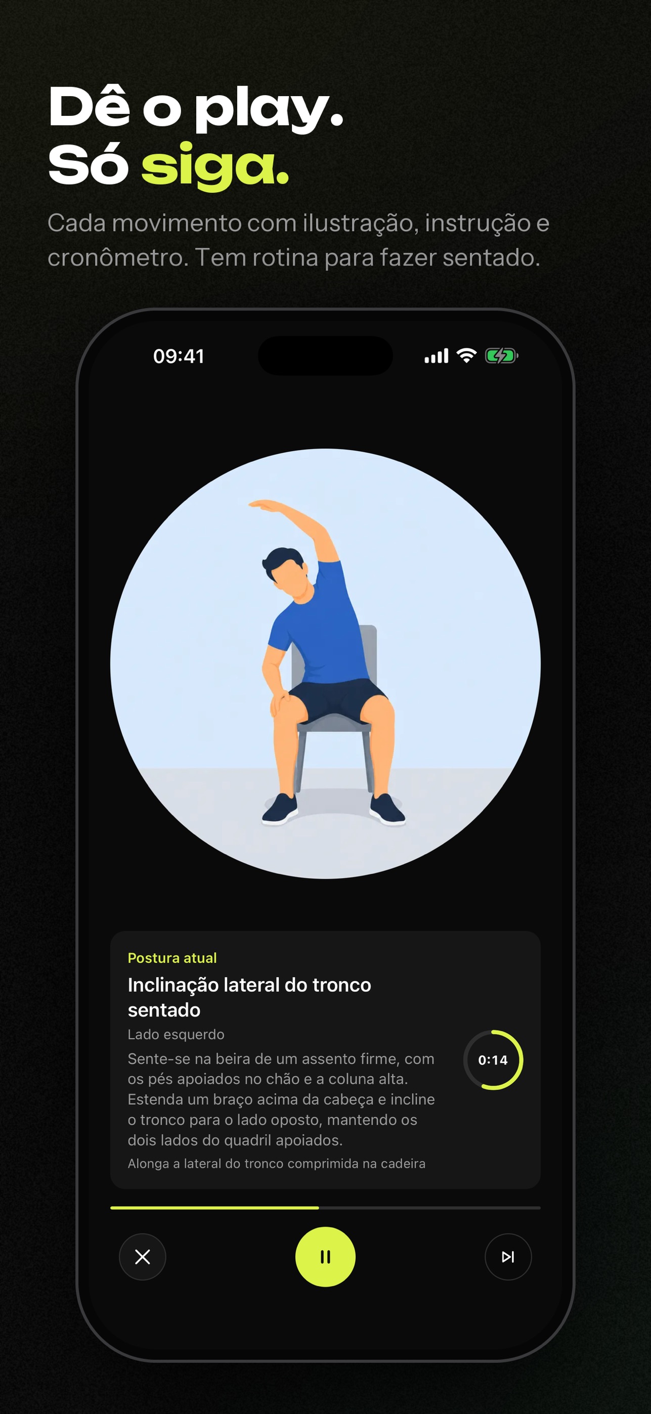 Screenshot 3 of Alonga: alongamento diário