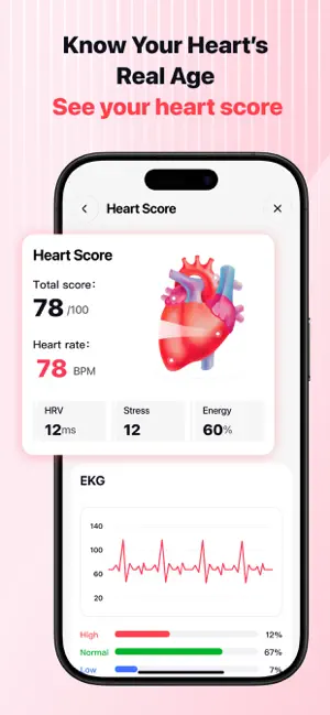 HeartSnap:Health Tracker iPhone screenshot 2